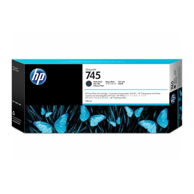 Inkoustová náplň HP 745 matná černá (300 ml) (F9K05A)