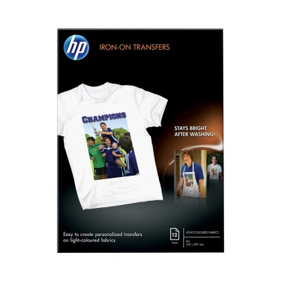 Nažehlovací fólie HP Iron-on Transfers - 12 fólií A4 (C6050A)